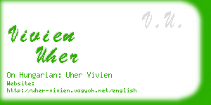 vivien uher business card